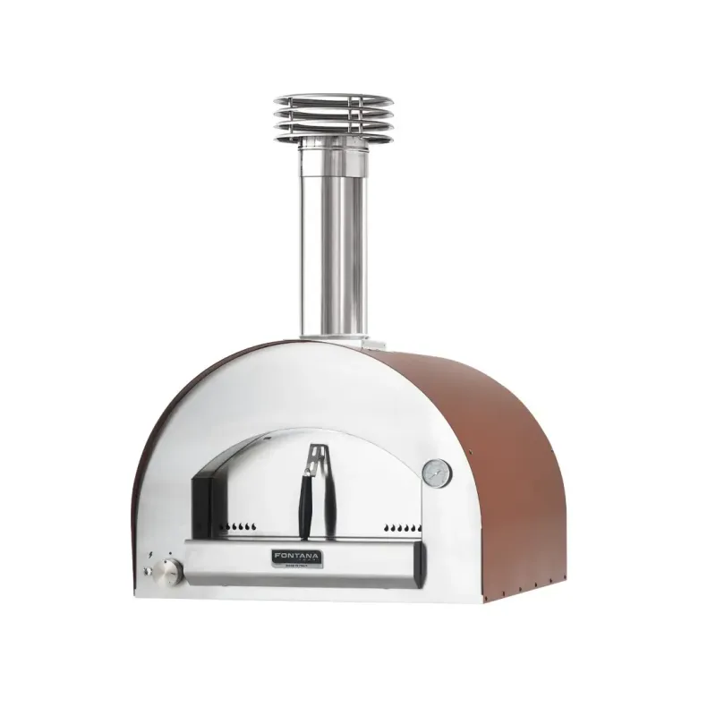 Fontana Forni Margherita Rosso Gas Pizzaovn Uden Vogn