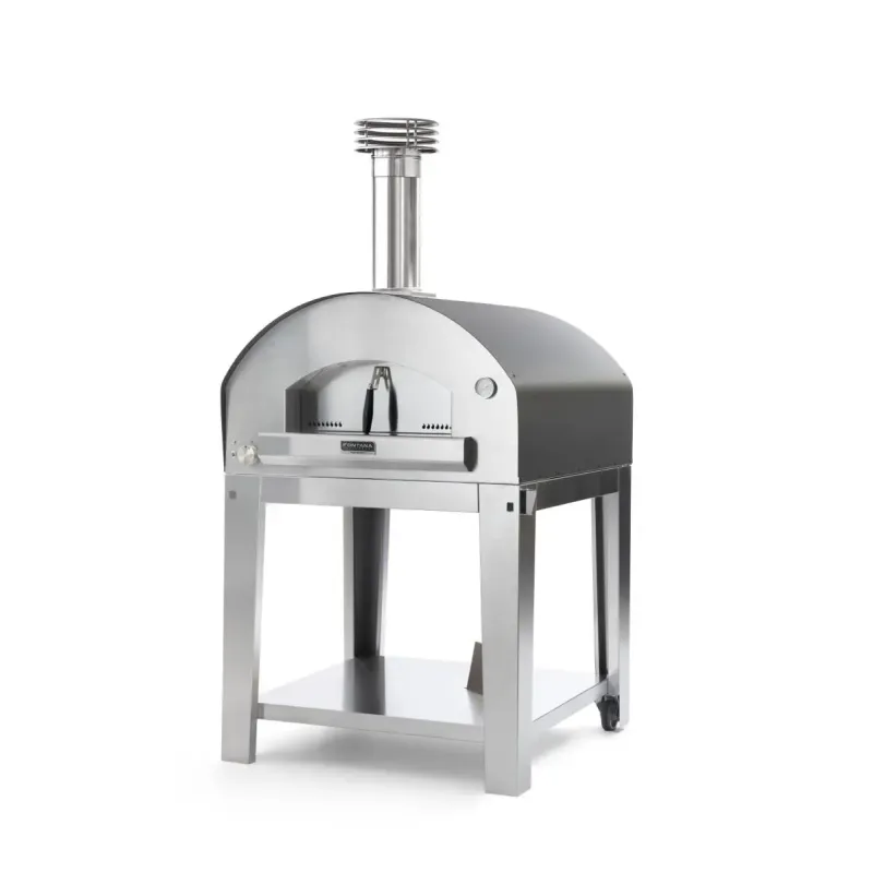 Fontana Forni Marinara Antracite  Gas Pizzaovn Med Vogn