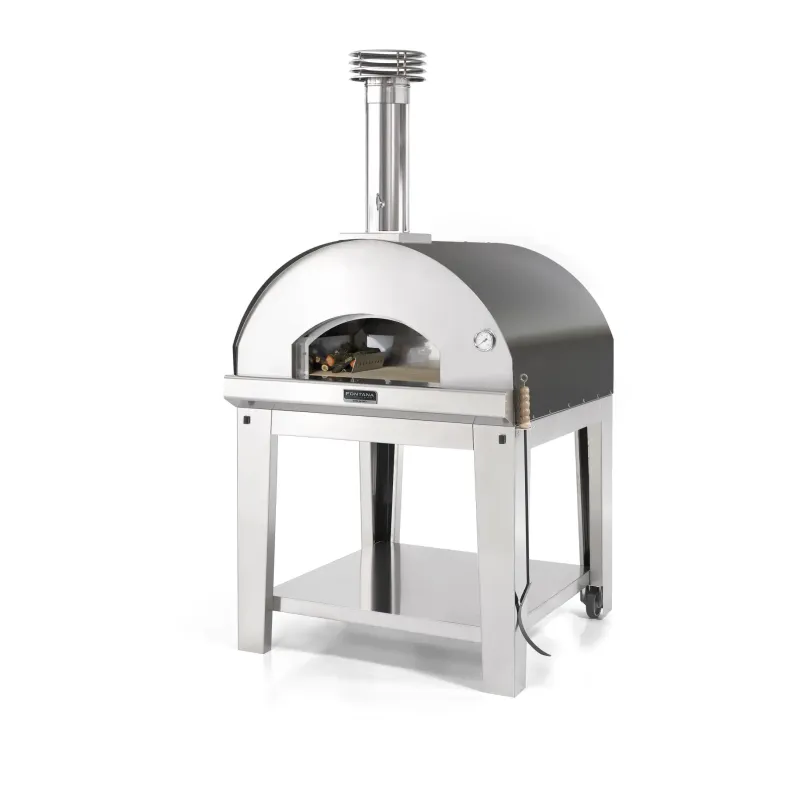 Fontana Forni Marinara Antracite Pizzaovn Med Vogn