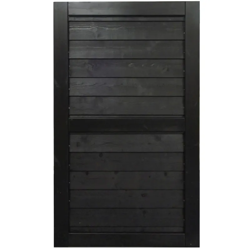 Frøslev Ft Systemhegn  90   162 Cm Låge Sortmalet Klink