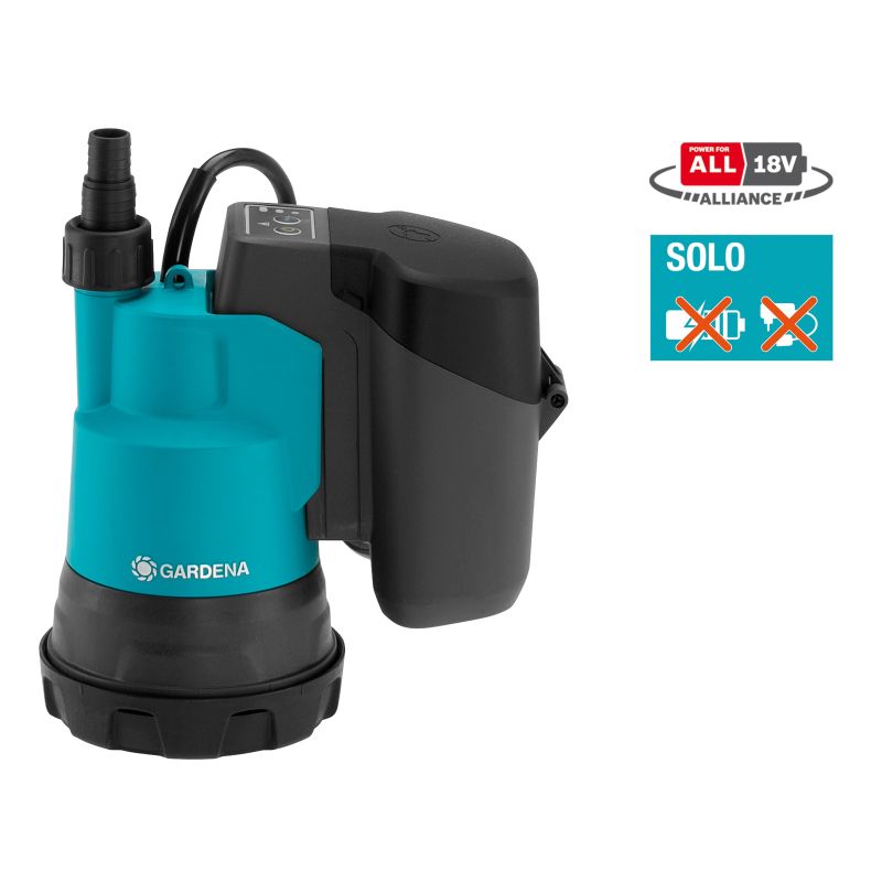 Gardena Batteridrevet Dykpumpe 2000   18v Til Rent Vand  Solo 14600-55