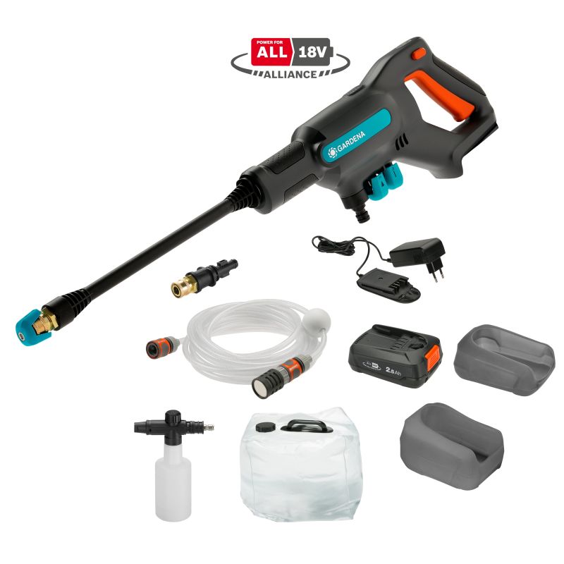 Gardena Batteridrevet Højtryksrenser Aquaclean 24 18v  Premiumsæt 14800-31 00 000