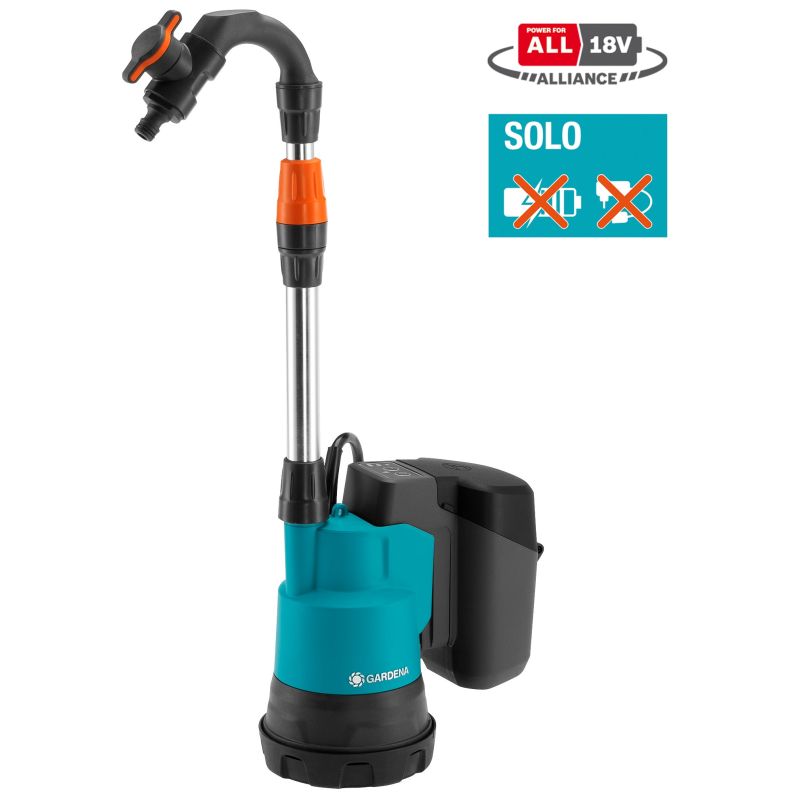 Gardena Batteridrevet Regnvandstøndepumpe 2000   18v  Solo 14602-55