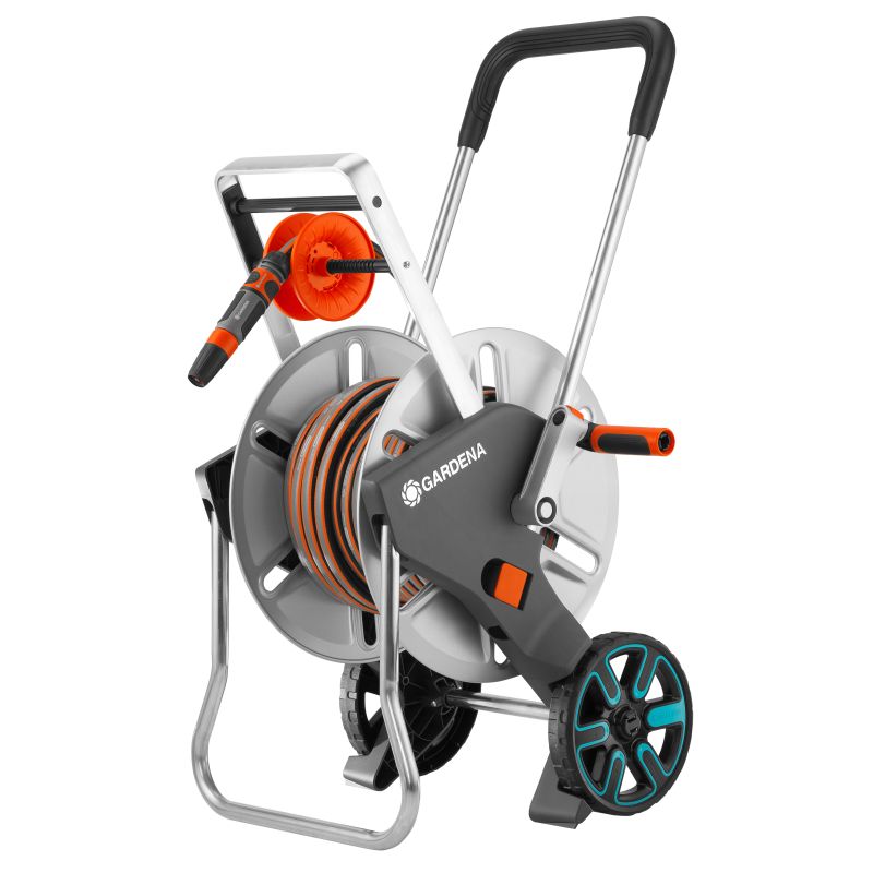 Gardena Slangevogn Cleverroll Easy Metal      25   Flex Slange 13 Mm      Quot  Sæt 18547-20