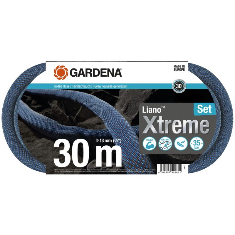 Gardena Tekstilslange Lianoâ  Xtreme 13 Mm      Quot  30    Sæt 18477-20