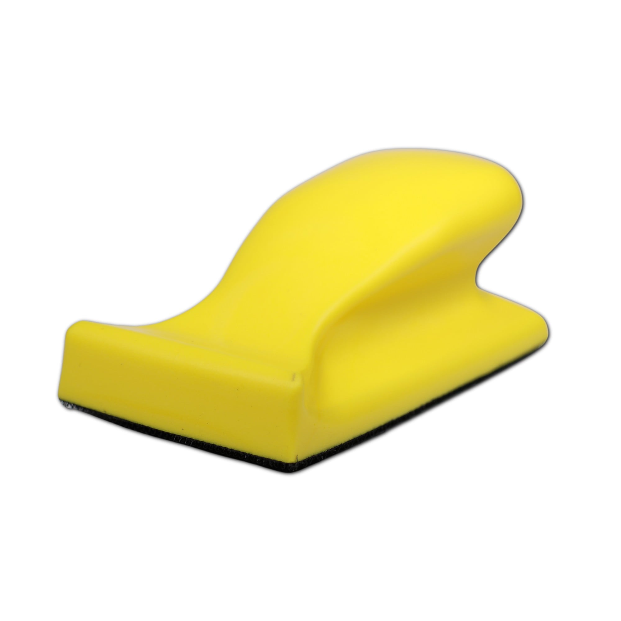 Håndslibeklods  66x125mm    -sidet Velcro Og Håndtag På Toppen Gul Lady