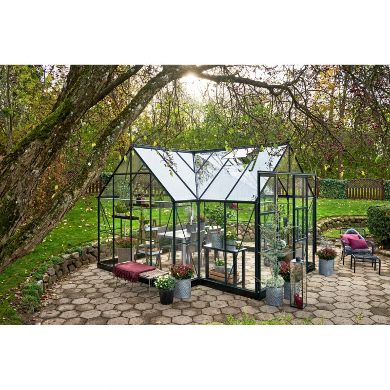 Halls Icon Gardenhouse      13   Mâ        12  Grøn     Mm Hærdet Glas
