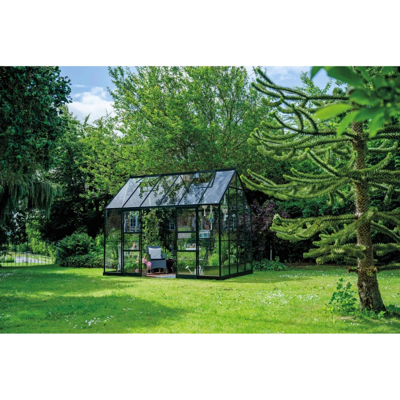 Halls Icon Planthouse          Mâ        12  Sort     Mm Hærdet Glas