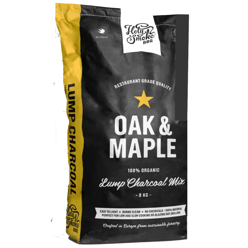 Holy Smoke Bbq Restaurant 8kg Trækul  Maple Ahorn