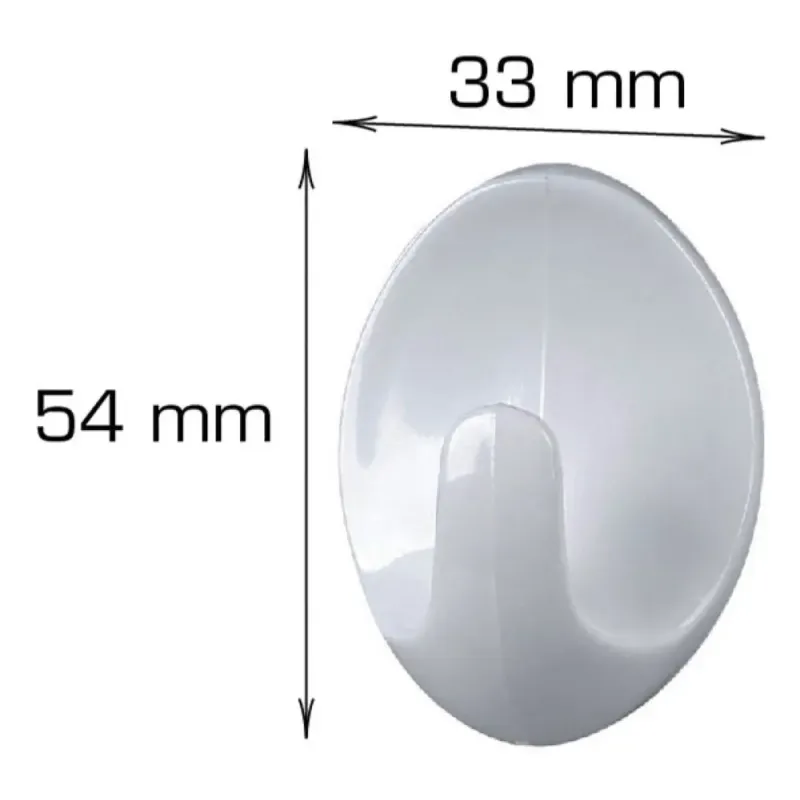 Home It Selvklæbende Krog 33   54 Mm Plast   Stk