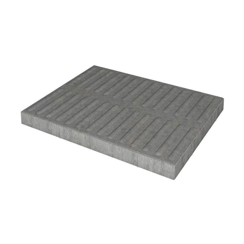 Ibf Fortovsflise Taktil   28 Ledel  Tværs Grå 7x62 5x80cm