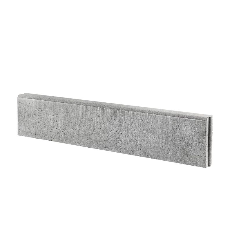 Ibf Kantningssten 20x6x100cm Rund Overkant Grå