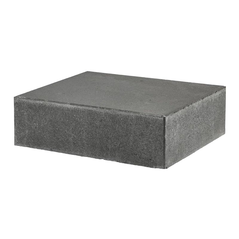 Ibf Trappetrin Lige Forkant Sort Antracit 15x50x40cm