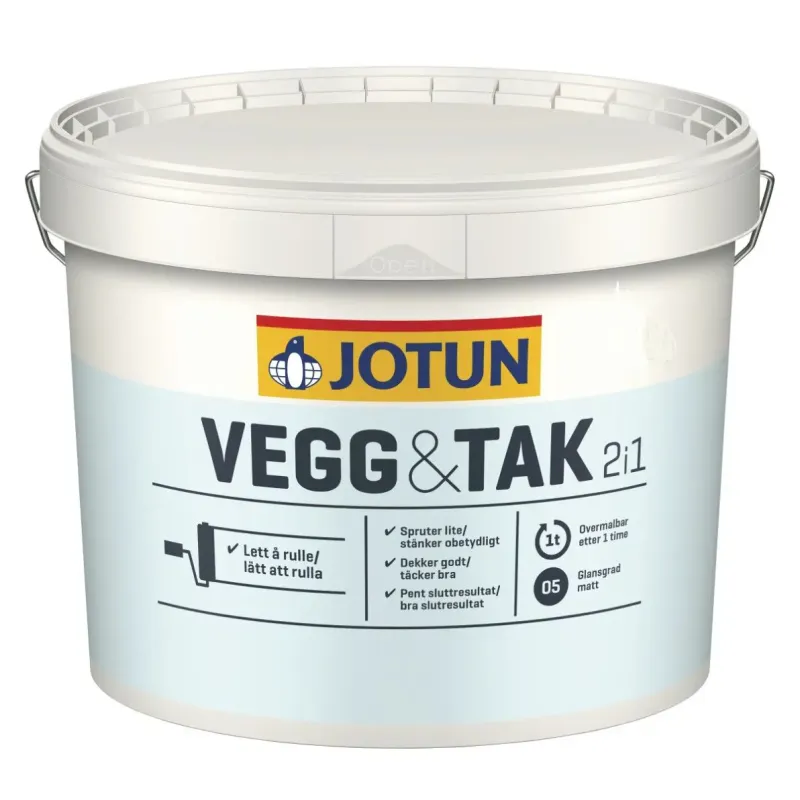 Jotun Væg Og Loft Hvid 9lt