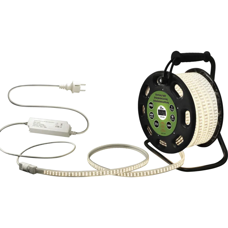Kabeltromle Med Led Strips  25    12w