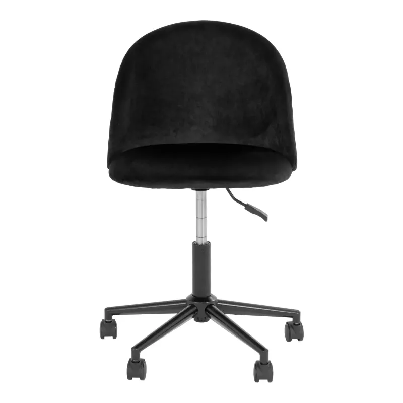 Kontorstol   Sort Velour Med Black Ben Hn1207 1201090