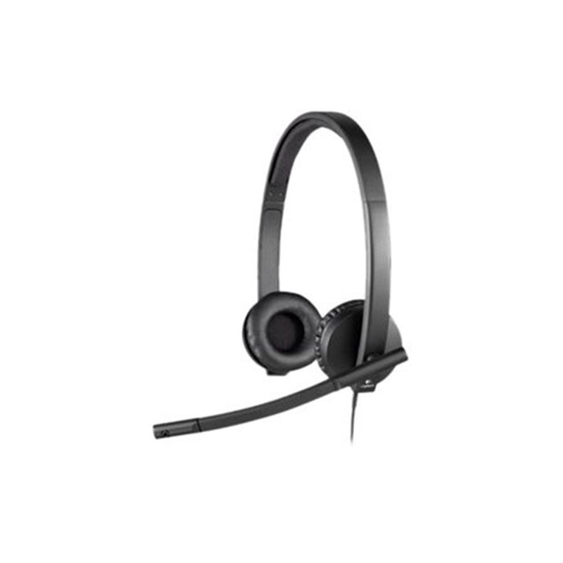 Logitech Usb Headset H570e Kabling Sort Headset Hovedtelefoner