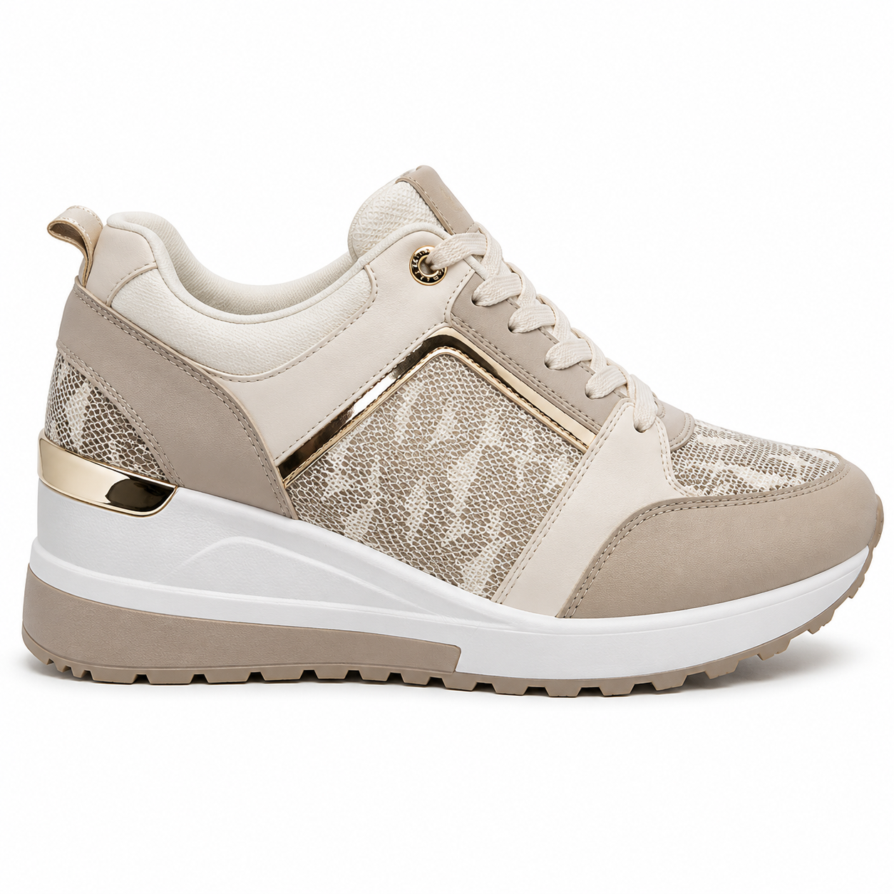 Luxe Wedge Sneaker Beige 41