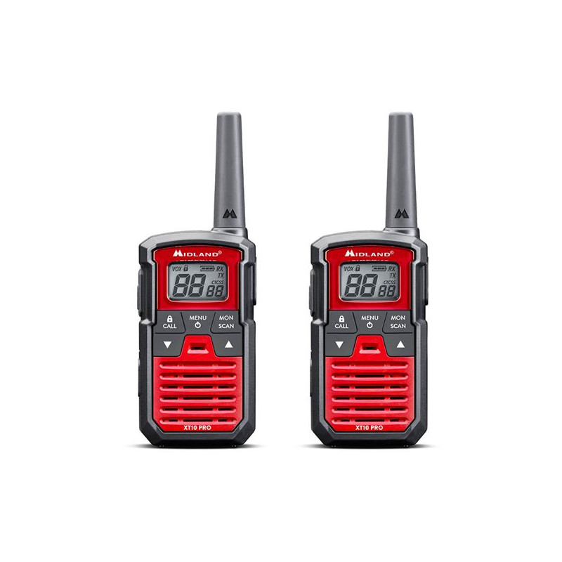 Midland Xt10 Pro Black Red Walkie Talkie