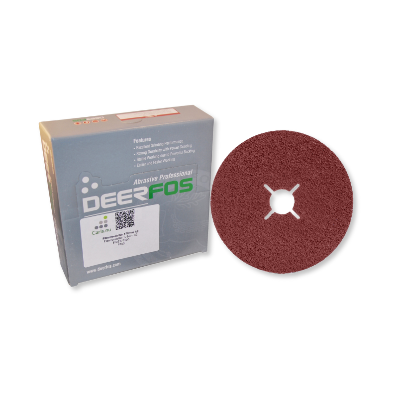 180mm Fiberskiver A2 25 Stk Korn P24