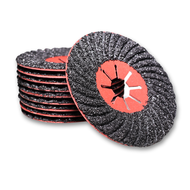 125mm Fiberslibeskive Med Siliciumkarbidkorn 10stk  Korn P16