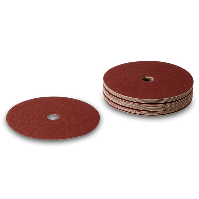 180mm Kant Sliberondeller Med Velcro  Og Centerhul 25 Stk Korn P16