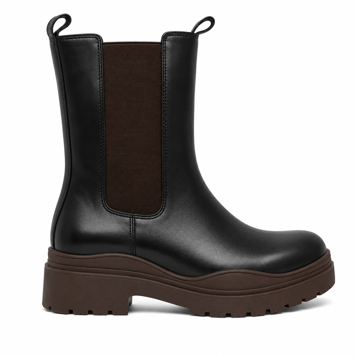 Noira Brown Chelsea Platform Boot 41
