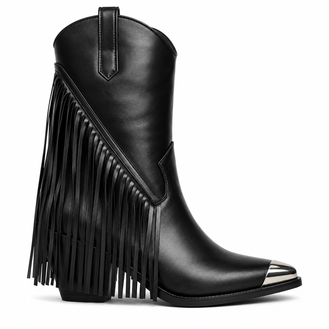 Noira Fringe Heel Boot 40