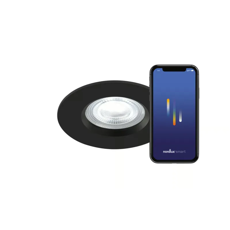 Nordlux Don Smart  Colour Indbygningsspot Sort