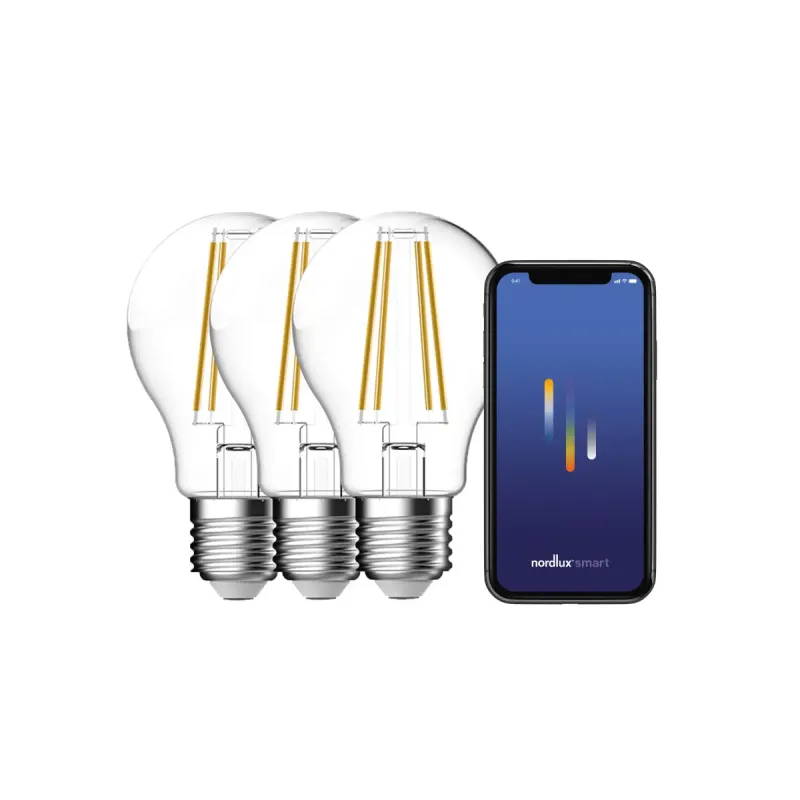 Nordlux Smart E27  -pack A60 2200-6500 Kelvin 600 Lumen Pære Klar