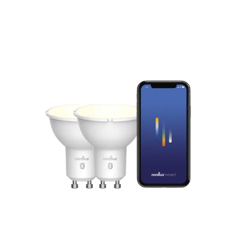 Nordlux Smart Gu10  -pack 2200-6500 Kelvin 420 Lumen Pære Hvid