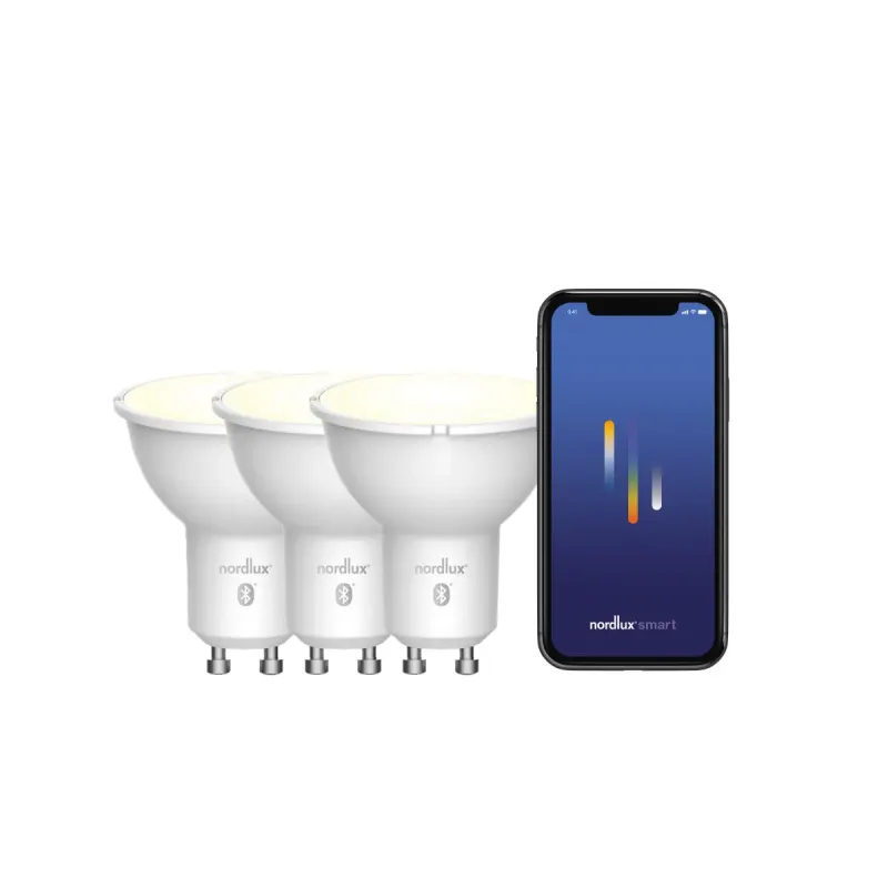 Nordlux Smart Gu10  -pack Par16 2200-6500 Kelvin 10-420 Lumen Pære Hvid
