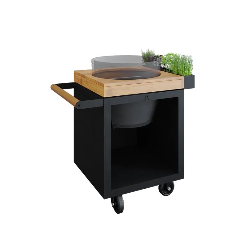 Ofyr Kamado Table Black 65 Pro Concrete Tb