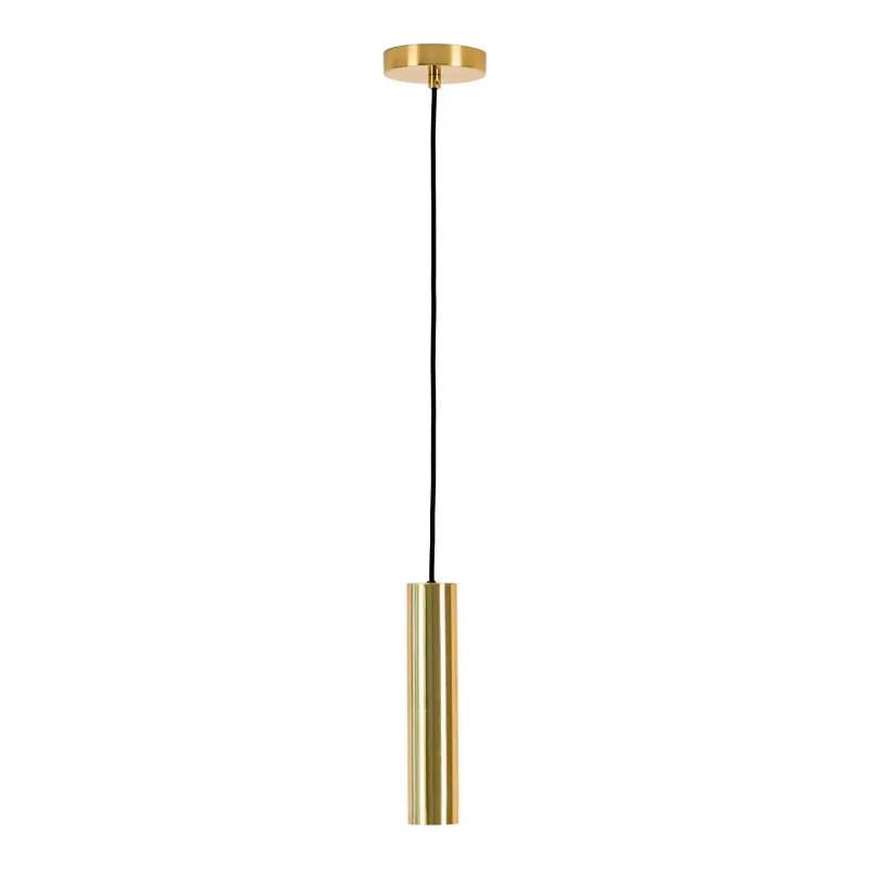 Pendel Lampe   Messing Med Stofledning På 120 Cm Pære: Gu10 5w Led Ip20 6409108