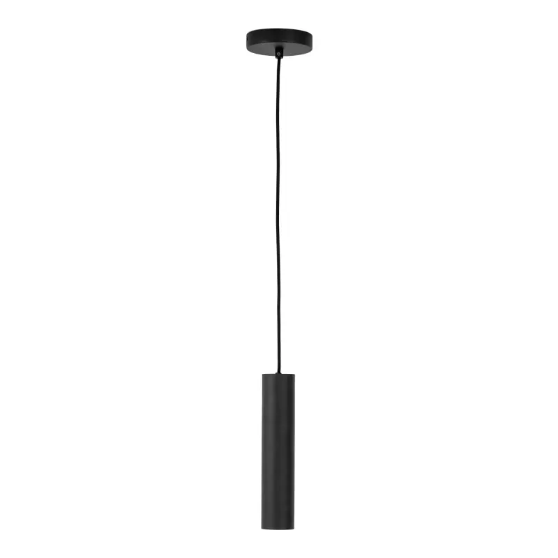 Pendel Lampe   Sort Med Stofledning På 120 Cm Pære: Gu10 5w Led Ip20 6409107