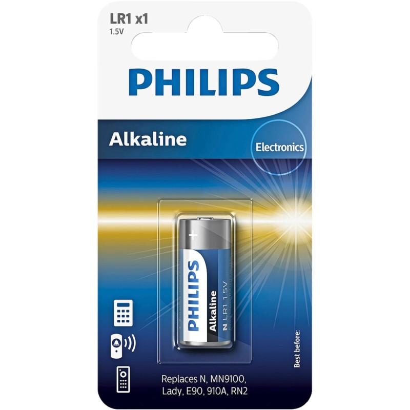 Philips Alkaline Lr1   Lr1p1b-10