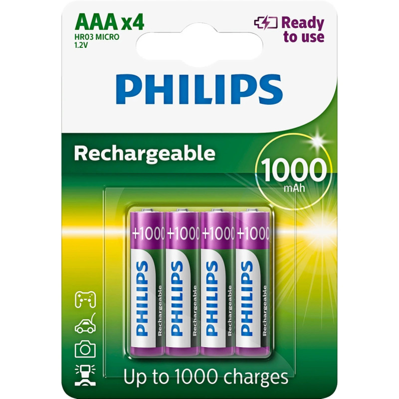 Philips Genopladlig Batteri R03b4rtu10 10