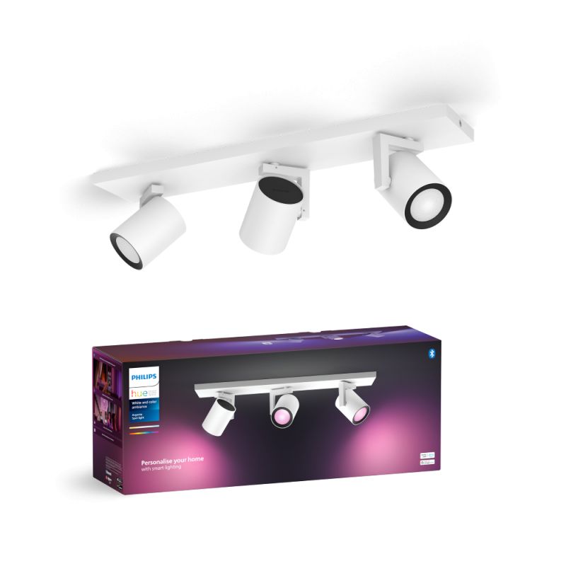 Philips Hue Argenta Plate Spiral Hvid 3x4 2w Spot White Color Ambience