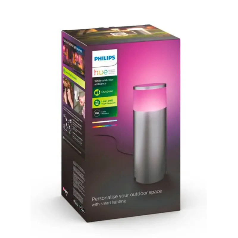 Philips Hue Calla Hue Wca Eu Lv Pedestal Inox White Color Ambience
