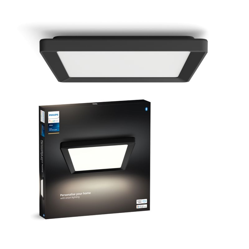 Philips Hue Tento Hue   Slim Loftlampe Sq   Sort Loftlampe White
