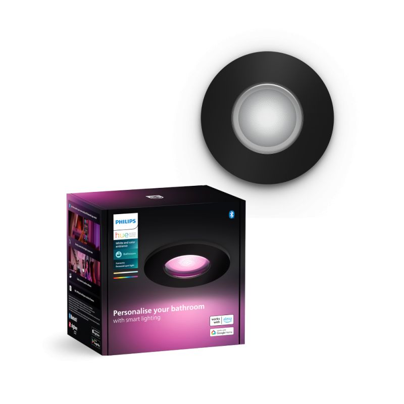 Philips Hue Xamento Hue Recessed Sort 1x4 2w Spot White Color Ambience