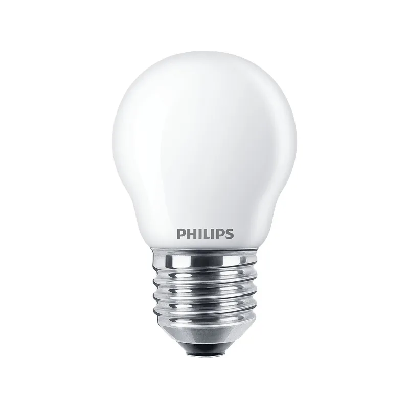 Philips Led Pære 40w   Pak Krone E27  Mat  Varmglød Dæmp