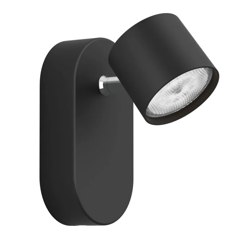 Philips Myliving Star Led Påbygningsspots   Sort Metal 1x4 5w Selv Dim