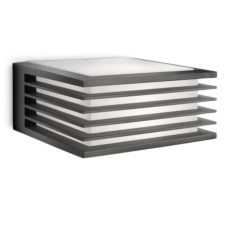 Philips Shades Mygarden Væglampe   Antracit Aluminium 1x42w 230v