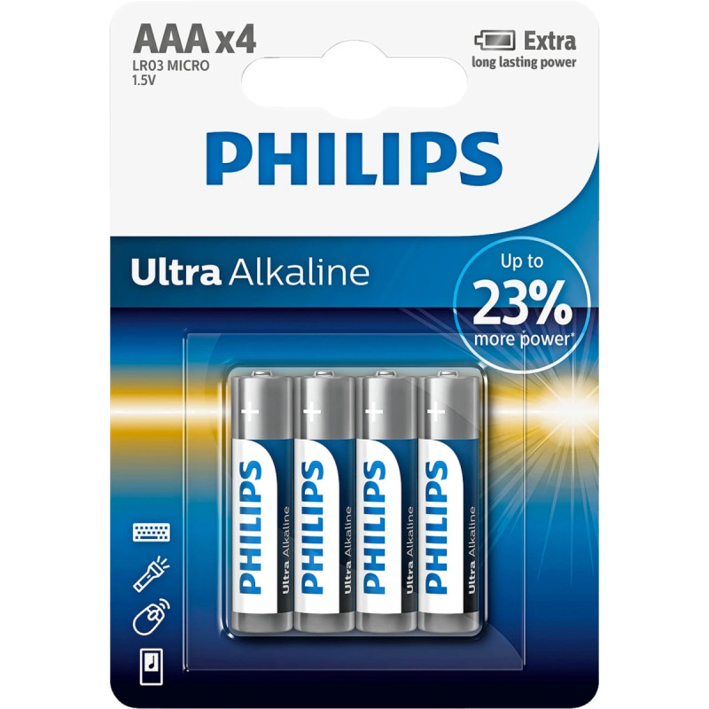 Philips Ultra Alkaline Aaa   Lr03e4b-10
