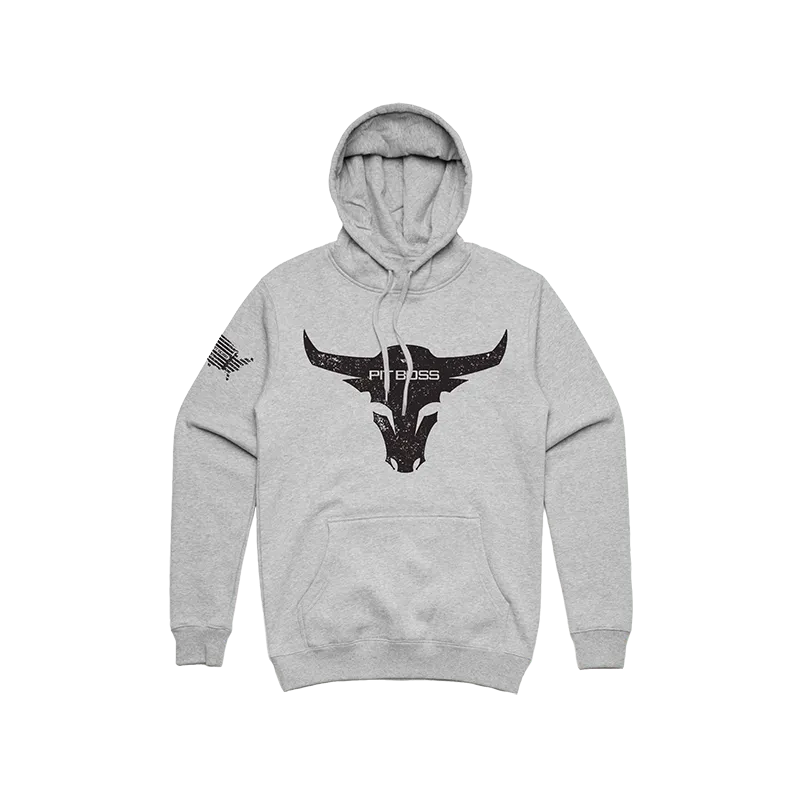 Pitboss Bull Hoody  Grey Heather Men 40559