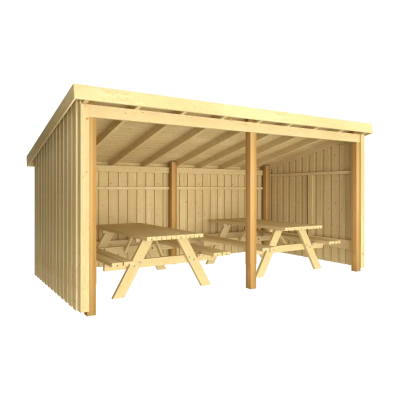 Plus Nordic Madpakkehus     Mâ     Moduler  Udv  Grundmål: Bxlxh 432x218x169 220 Cm 168584-