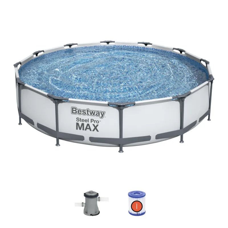 Pool Set  366   76 Cm  Steel Pro 56416