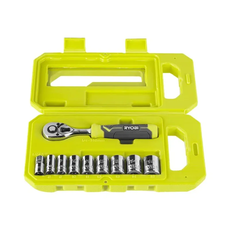 Ryobi Topnøglesæt  Rhrs10pc