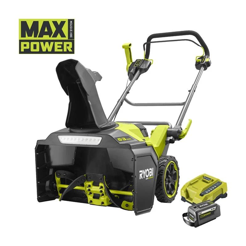 Ryobi 36v Kulfri 53 Cm Sneglassisteret Sneslynge  1x     Ah  Ry36stx53b-160